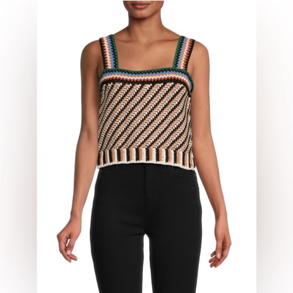 New Veronica Beard Livina Crochet Top - Picture 2 of 6